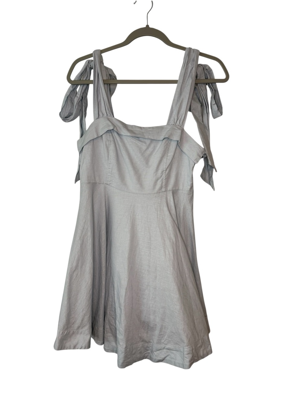 Mable Junie Bow Mini Dress Blue Size Small - Picture 3 of 8